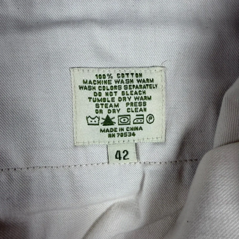 Orvis Sporting Traditions Men 42 Khaki Cotton Twill Cargo Pants‎ Reinforced Seat